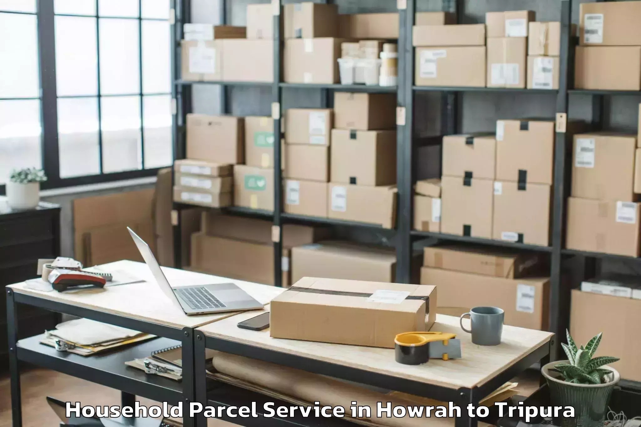 Professional Howrah to Kamalpur Household Parcel